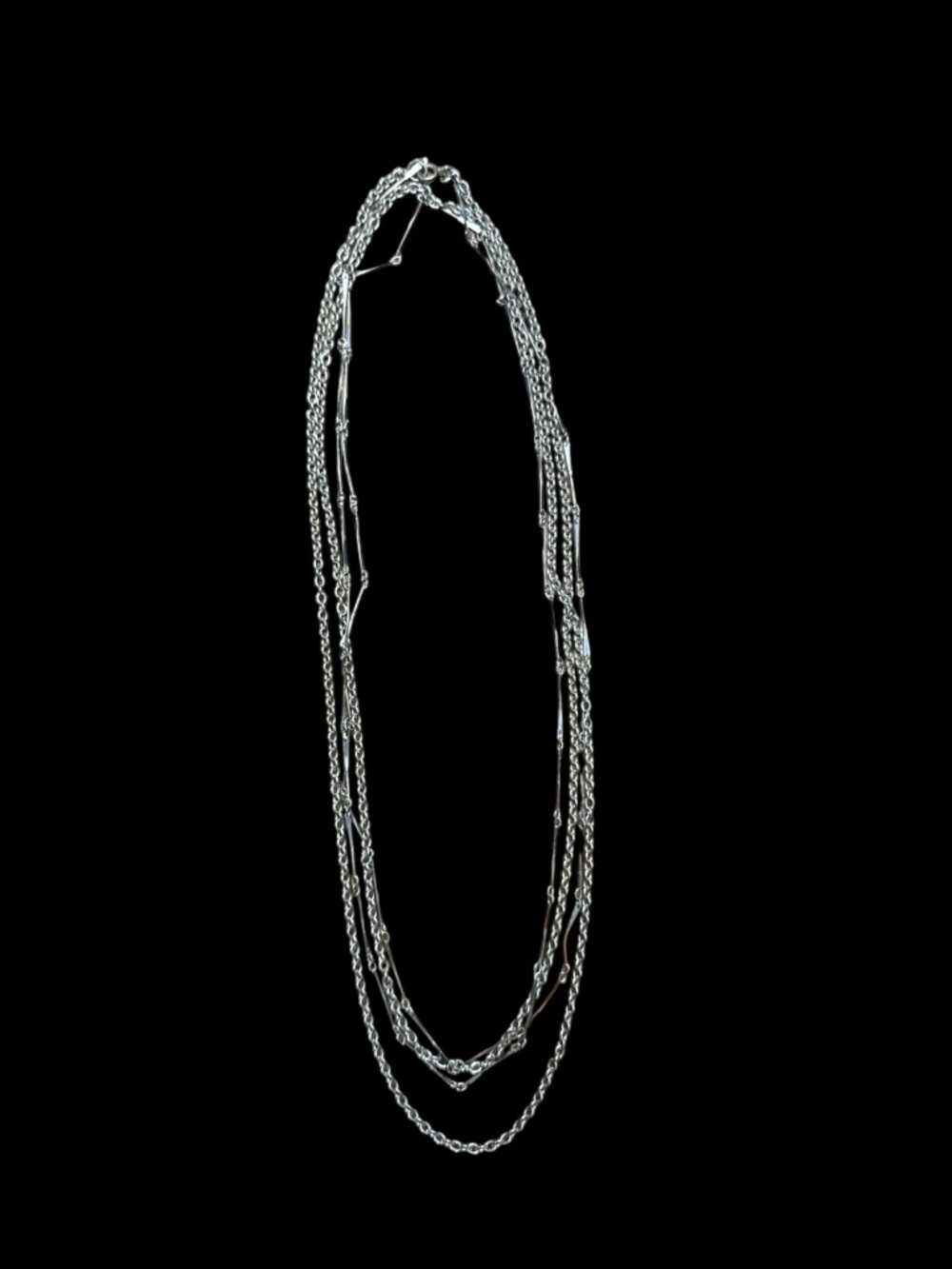 Multi-Strand Silver-tone Necklace - Women Jewelry